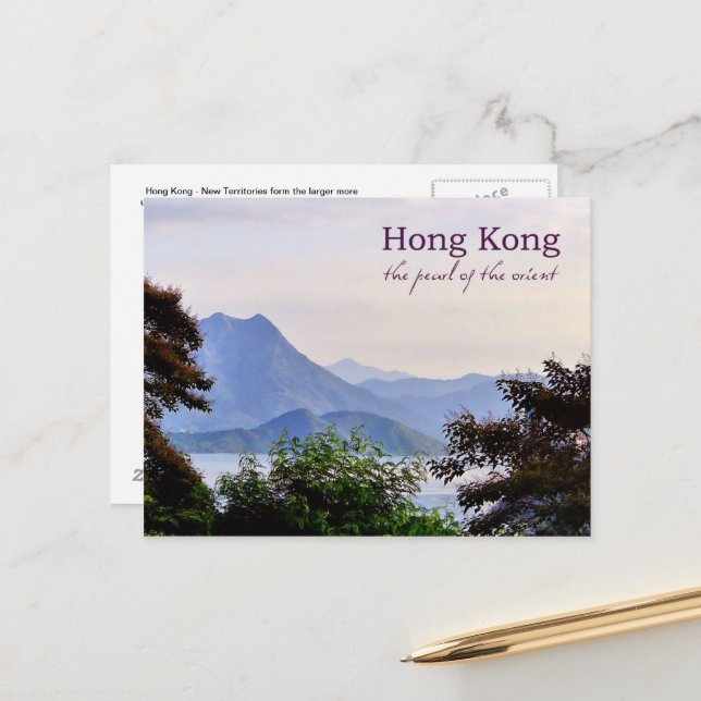 Carte Postale Hong Kong New Territories Travel Post Card (Devant/Arrière en situation)