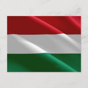 Carte Postale Hongrie - drapeau hongrois -