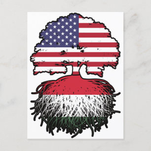 Carte Postale Hongrie Hongrois Américain États-Unis États-Unis