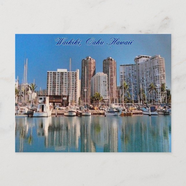 Carte Postale Honolulu Hawaii (Devant)