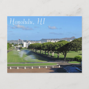Carte Postale Honolulu Hawaii Diamond Head Punchbowl Crater