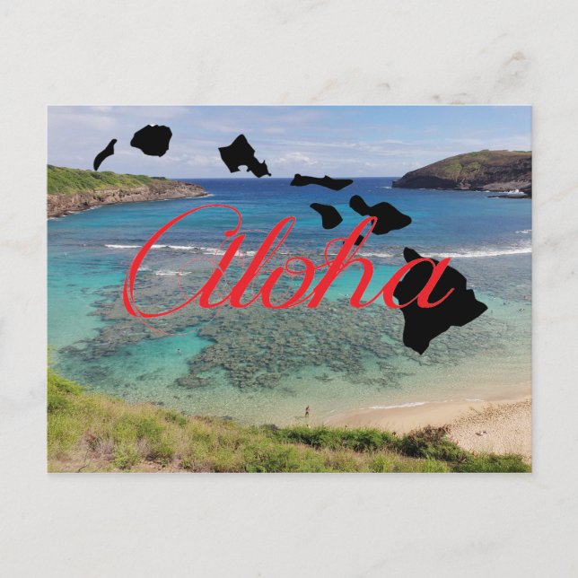 Carte Postale Honolulu Hawaii Hanauma Bay (Devant)