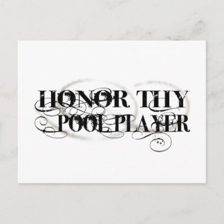 Carte Postale Honor Thi Pool Player