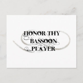 Carte Postale Honor Thy Bassoon Player