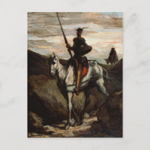 Carte Postale Honore Daumier - Don Quichotte dans les montagnes