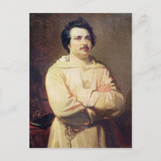 Carte Postale Honore de Balzac dans son habit de moine, 1829 (Devant)