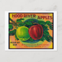 Hood River Apple Crate Label Hood River, OU