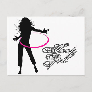 Carte Postale Hoop Girl-Hula Hoop