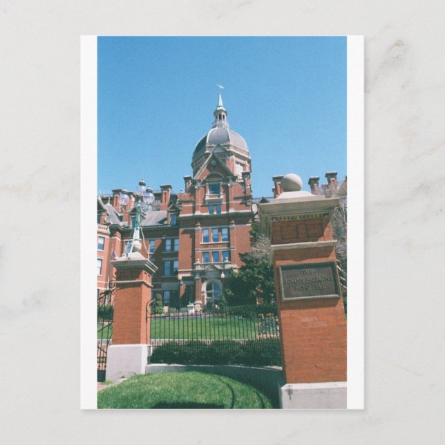 Carte Postale hôpital Johns Hopkins (Devant)