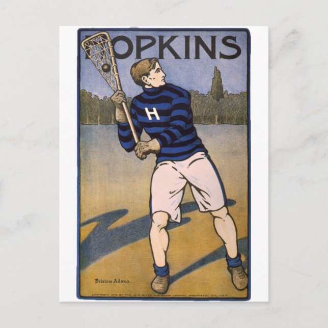 Carte Postale Hopkins Lacrosse 1902 - Bristow Adams (Devant)