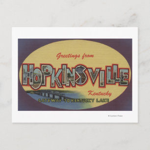 Carte Postale Hopkinsville, Kentucky - Scènes de grandes lettres