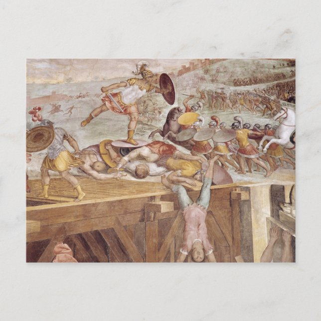 Carte Postale Horatius Cocles sur le pont subblicien (Devant)