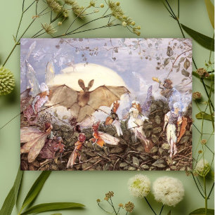 Carte Postale Hordes de fées de John Anster Fitzgerald attaquant