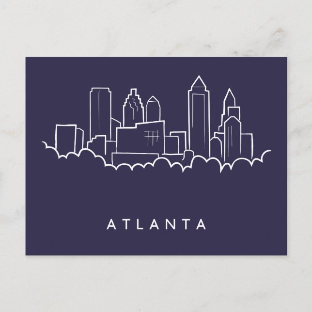 Carte Postale Horizon d'Atlanta (Devant)