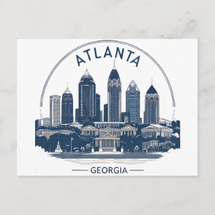 Carte Postale Horizon d'Atlanta Géorgie