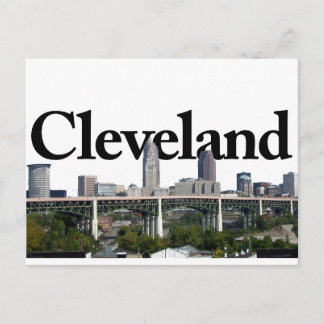 Carte Postale Horizon de Cleveland Ohio avec Cleveland dans le
