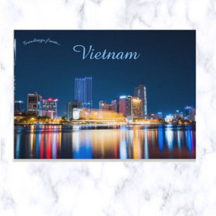 Carte Postale Horizon de la ville de Ho Chi Minh la nuit