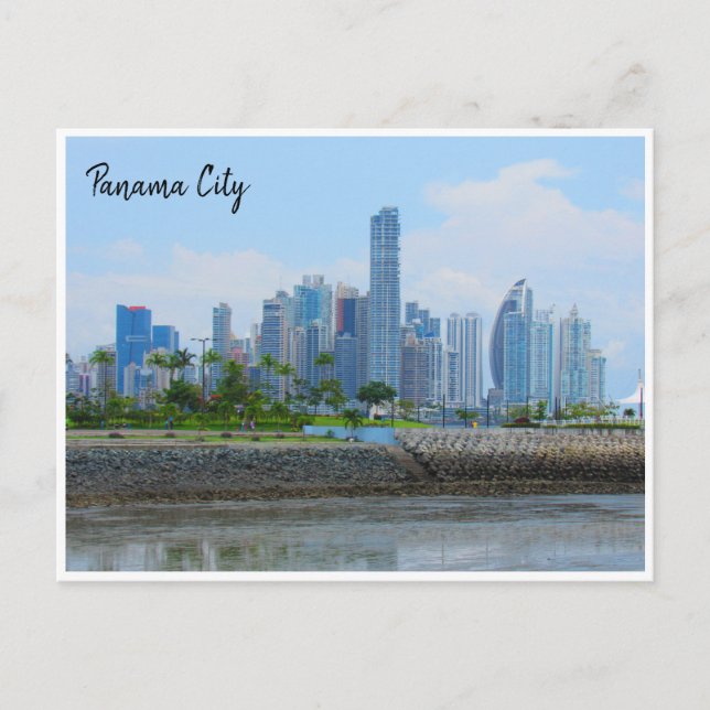 Carte Postale horizon de la ville de panama (Devant)