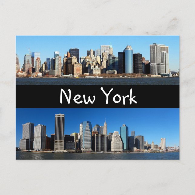 Carte Postale Horizon de Manhattan, New York (Devant)