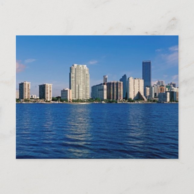 Carte Postale Horizon de Miami, la Floride (Devant)