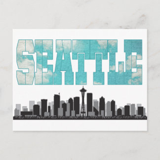 Carte Postale Horizon de Seattle Washington
