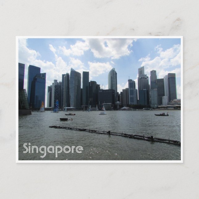 Carte Postale horizon de Singapour (Devant)