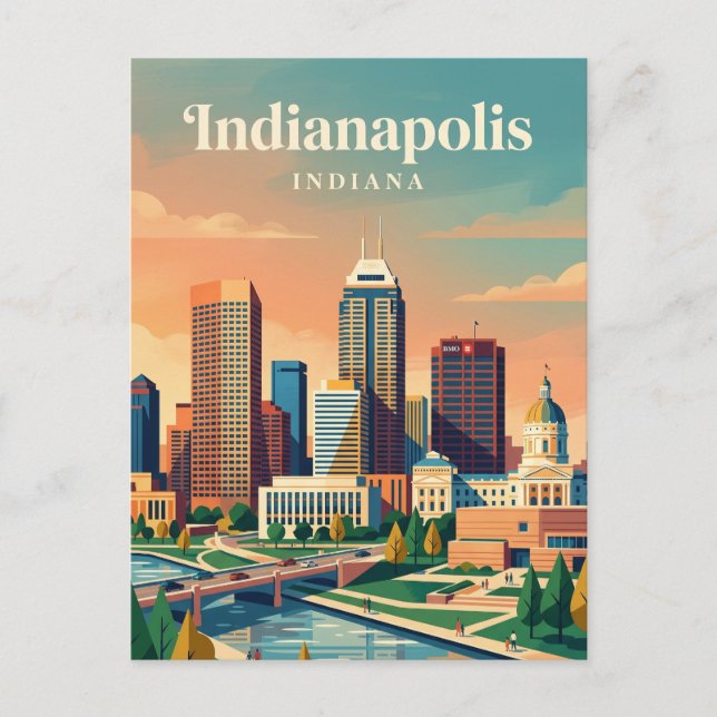 Carte Postale Horizon Indiana (Devant)