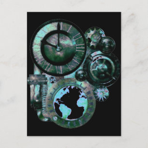 Carte Postale Horloge à vapeur