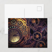 Horloge à vapeur engrenages