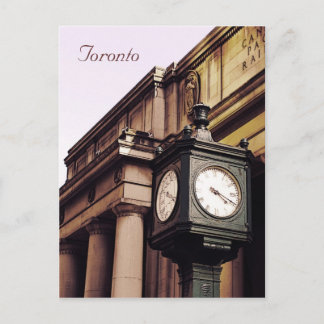 Carte Postale horloge de la gare Union de Toronto