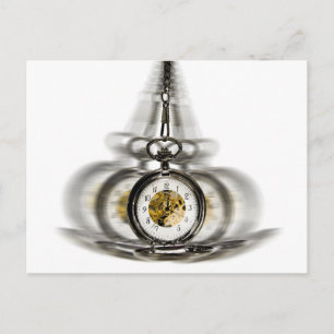 Carte Postale Horloge de rotation de l'hypnose