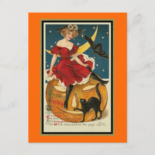 Carte Postale Horloge Frappe minuit (Devant)