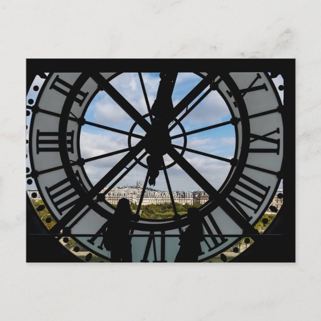 Carte Postale Horloge géante en verre au Musée d'Orsay - Paris (Devant)