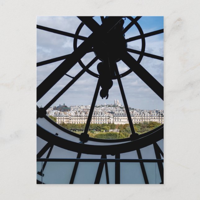Carte Postale Horloge géante en verre au Musée d'Orsay - Paris (Devant)