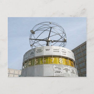 Carte Postale Horloge mondiale à Berlin