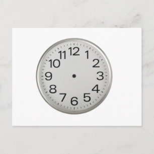 Carte Postale horloge sans poignée