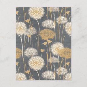 Carte Postale Horloges Dandelion Chiyogami