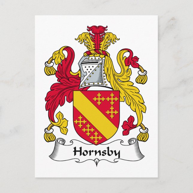 Carte Postale Hornsby Family Crest (Devant)
