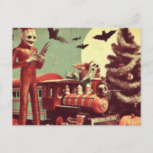 Carte Postale Horreur de Noël Halloween