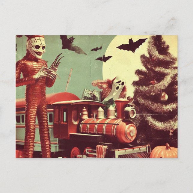 Carte Postale Horreur de Noël Halloween (Devant)