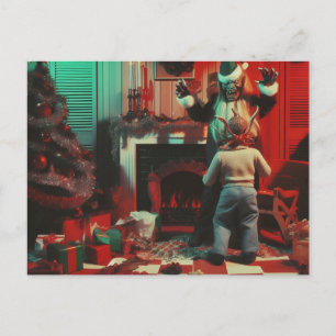 Carte Postale Horreur de Noël rétro
