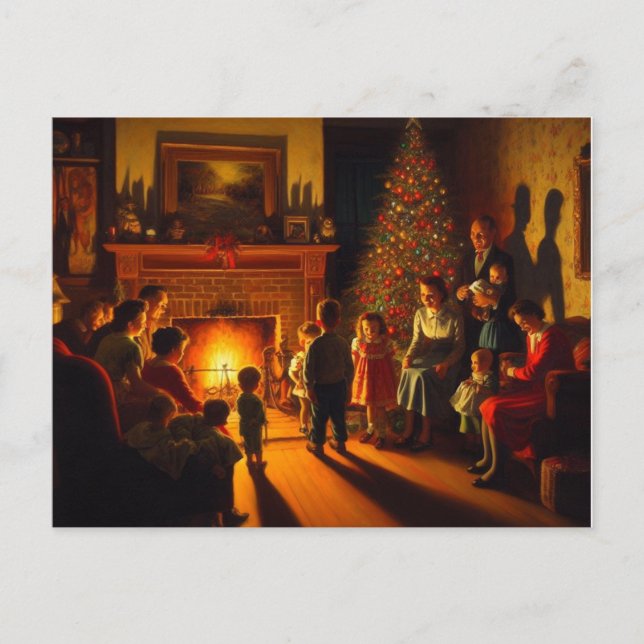 Carte Postale Horreur de Noël rétro Déplaisante (Devant)