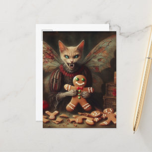 Carte Postale Horreur Noël Vampire Fairy Kitty Gingerpain