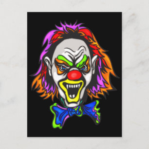 Carte Postale Horrid Evil Clown