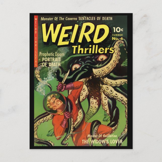 Carte Postale Horror Comic : Frissons bizarres 4 (Devant)