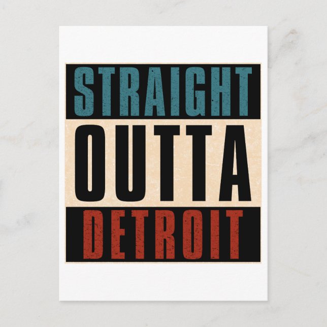 Carte Postale Hors droit Detroit Michigan MI (Devant)