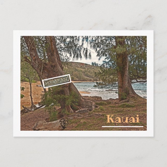 CARTE POSTALE "HORS DU CHEMIN DE BAIN PLAGE DE MOLOAA" (Devant)