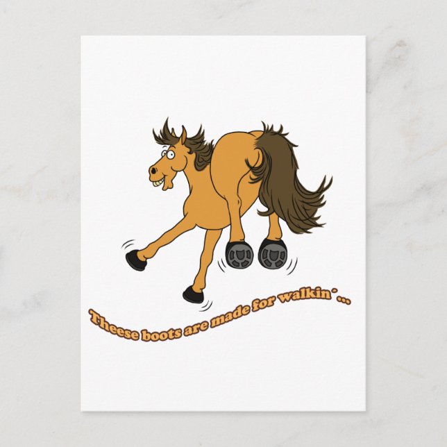 Carte Postale Horse boots (Devant)