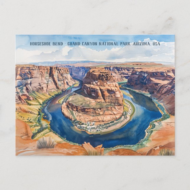 Carte Postale Horseshoe Bend Grand Canyon National Park (Devant)
