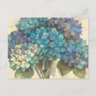 Carte Postale Hortensia turquoise